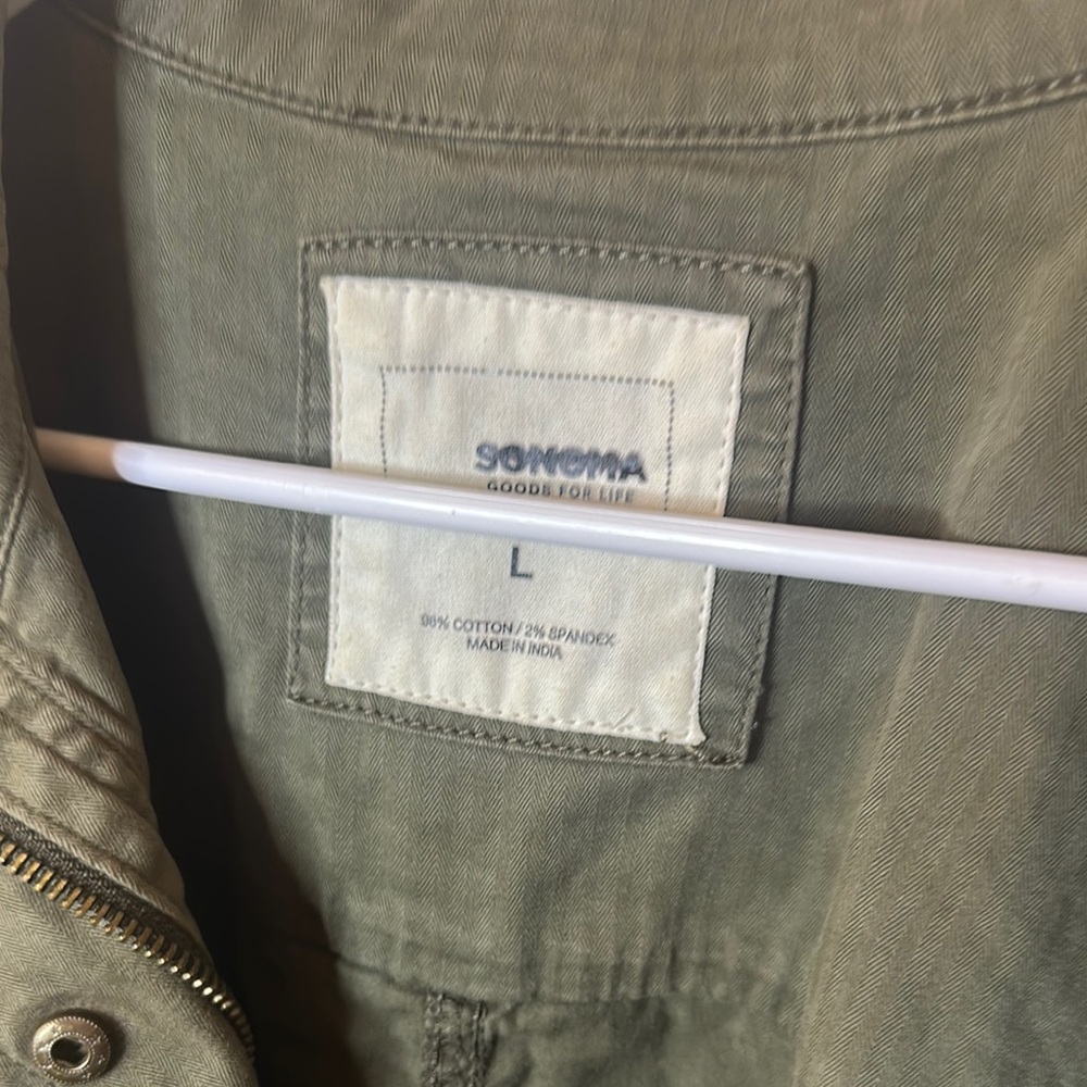 Olive Green Women's Jacket - Picture 2 of 3